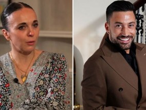 Amanda Abbington在Giovanni Pernice面前展示了“牺牲”的信息